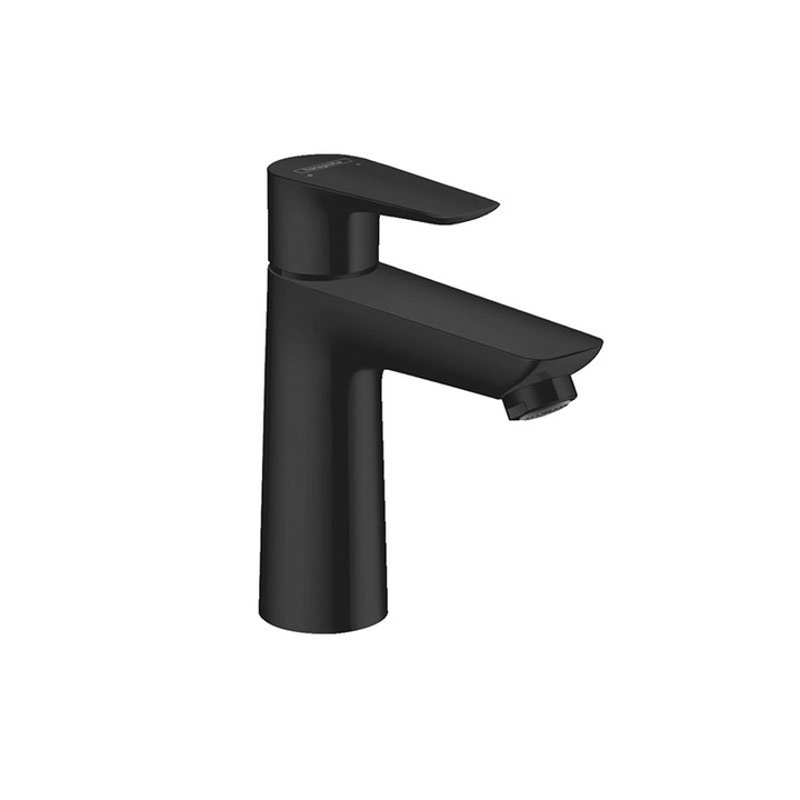 Смесител Hansgrohe TALIS E110, за умивалник, стоящ, с изпразнител, черен мат