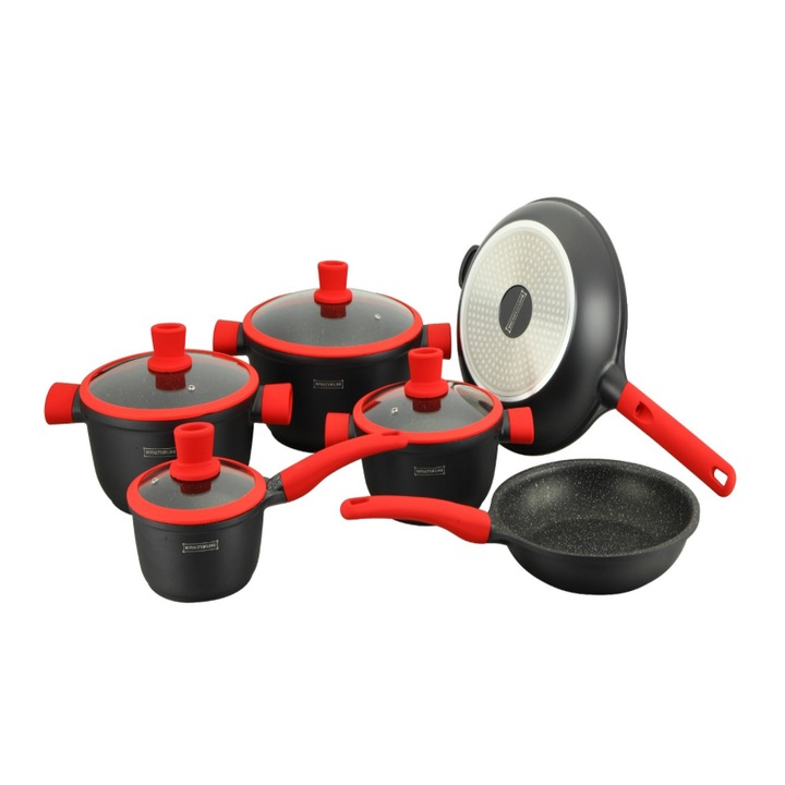 Set oale marmorate 10 piese RL-NS1010 Red