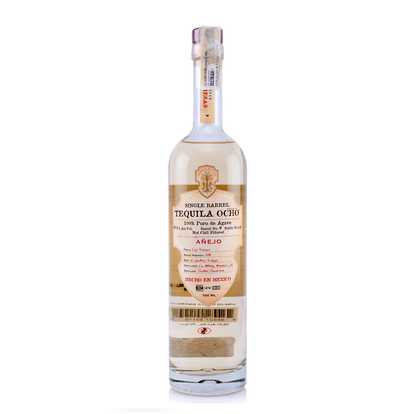 Tequila Ocho Anejo Single Barrel 100 Agave (0.7L) eMAG.ro