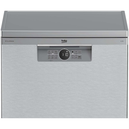 Masina de spalat vase Beko BDFN26521XQ, 15 seturi, 6 programe, Clasa E, HygieneIntense, Motor ProSmart Inverter, AutoGlassShield, Fast+, Quick&Shine, 60 cm, Inox