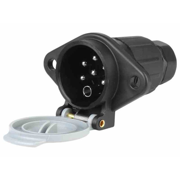 Контакт за ремарке Carmotion, 7 PIN, 24V, тип S, Пластмасов, 86504
