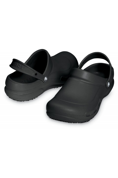 Saboti dama, Crocs, Material sintetic, Negru, 38.5 EU