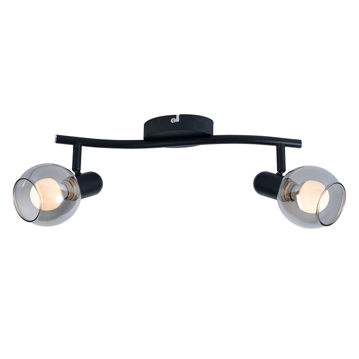 Spot dublu, OMNIA, E14, 2 x 40 W, Negru