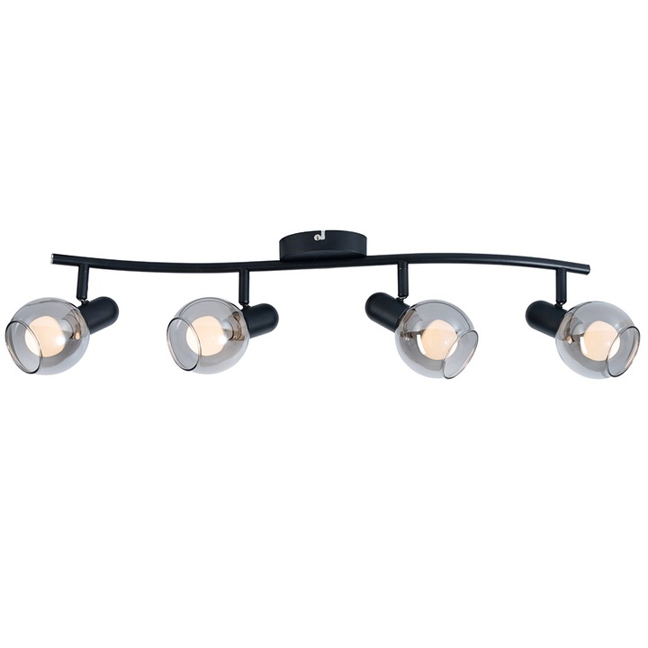 OMNIA Sansa Spotlámpa, E14, 4 max 40 W, 4 db, Fekete