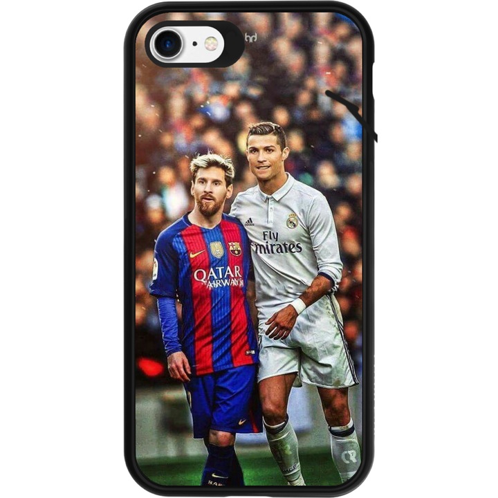 Paramount Szilikon hátlap tok, Apple Iphone 7/8 telefonhoz, Messi & Ronaldo minta