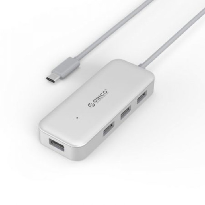 Orico TC4U-U3 USB-elosztó, C típusú USB-elosztó, négy USB U3.0 kimenet, 5 Gbps