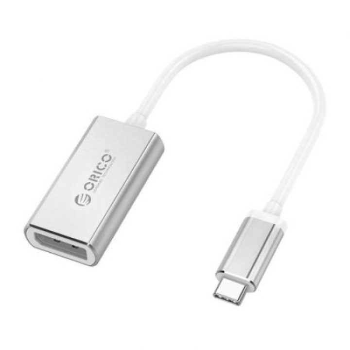 Orico XC-103 adapter, C típusú USB dugasz-DP aljzat adapter, 0,15 m, ezüst
