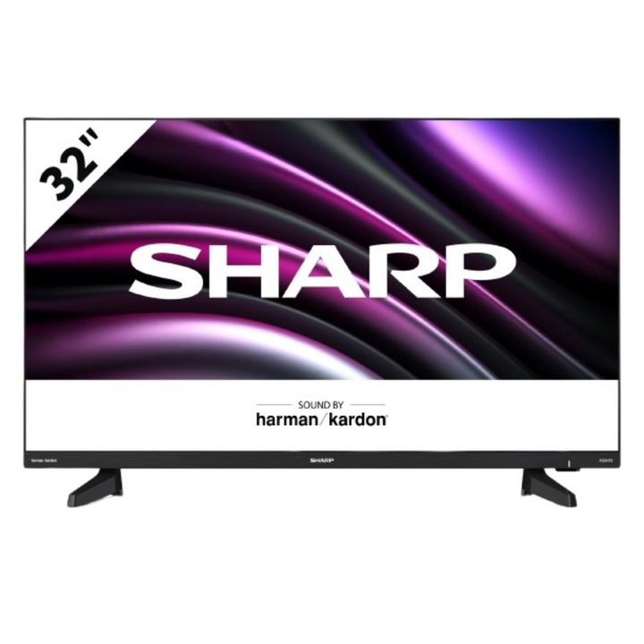 Телевизор Sharp 32DB2E, 32” (81 см), HD Ready, LED TV, Черен