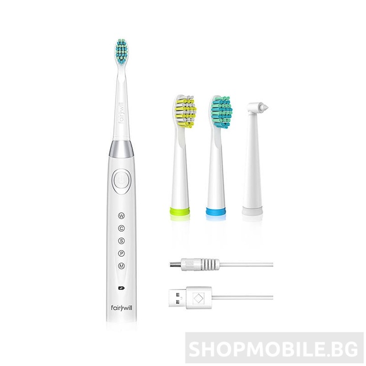 Електрическа четка за зъби Fairywill FW-508 Sonic Toothbrush, White