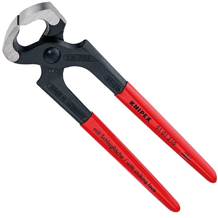 Fogó szögek kalapálására alkalmas felülettel, 210mm, KNIPEX