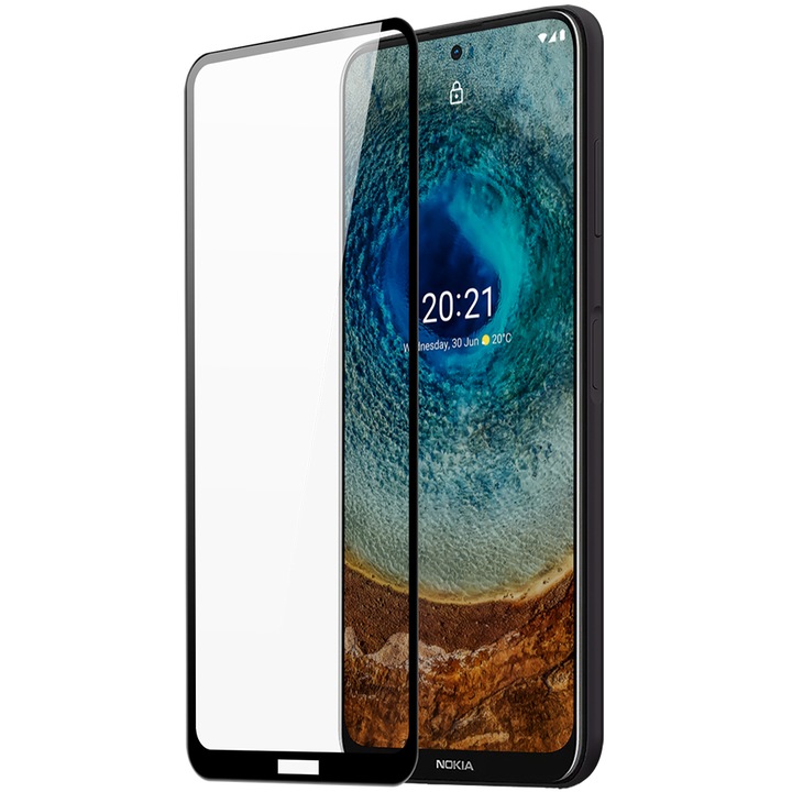 Протектор Dux Ducis 10D Tempered Glass 9H, за Nokia X20 / X10, с рамка, черен