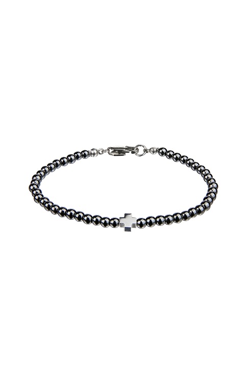 Philipp Blanc, Bratara cu margele de hematit, Gri inchis