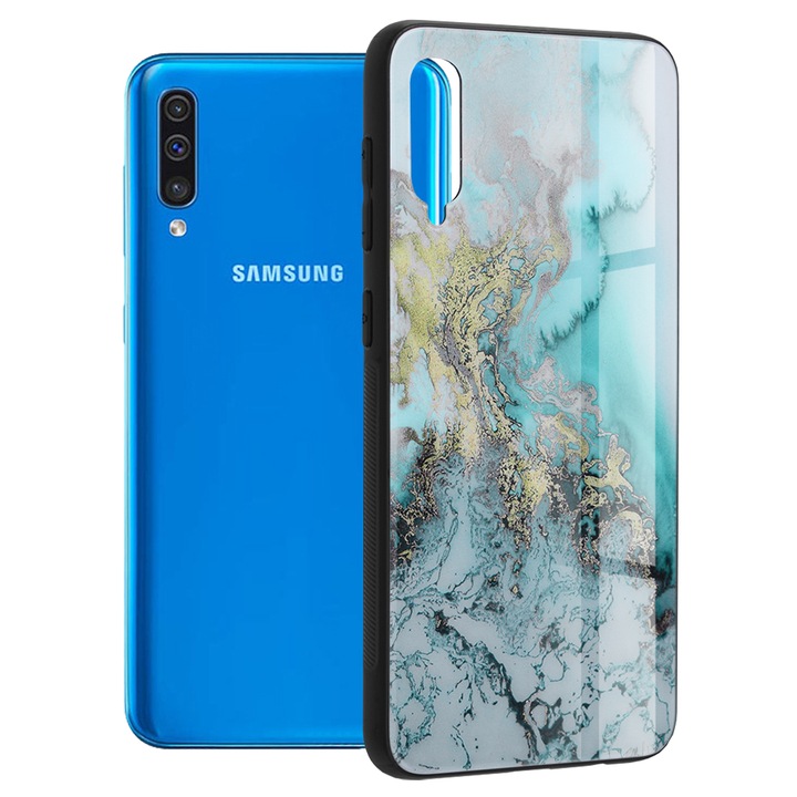 Кейс за Samsung Galaxy A30s/A50/A50s, Поликарбонат, Blue Ocean