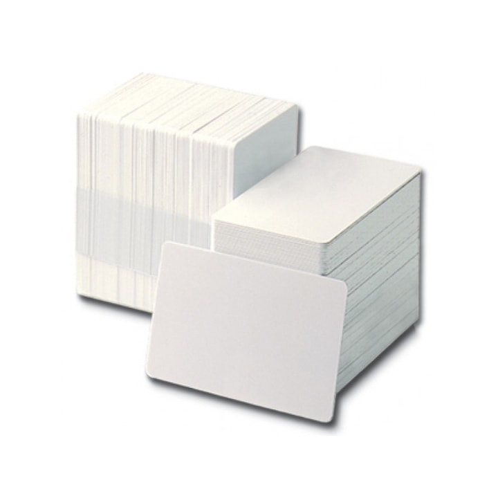 Zebra Premier PVC kártya, CR80, fehér - CR80, 30mil, fehér, minimális rendelés 100 kártya