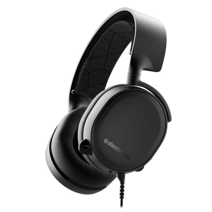 Геймърски слушалки SteelSeries Arctis 3, Черен