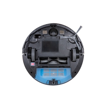 Robot de aspirare, cu spalare Bagotte BG800, functie de mop, mop inclus, control de la distanta prin aplicatie, tehnologie auto boost – Negru