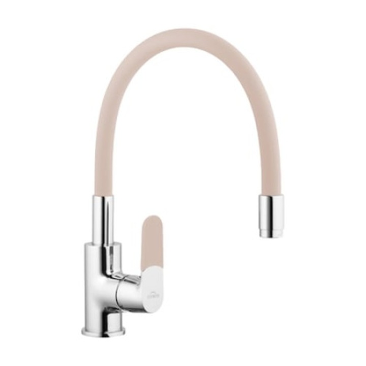 Invena Joga mosogató csaptelep, bézs-króm