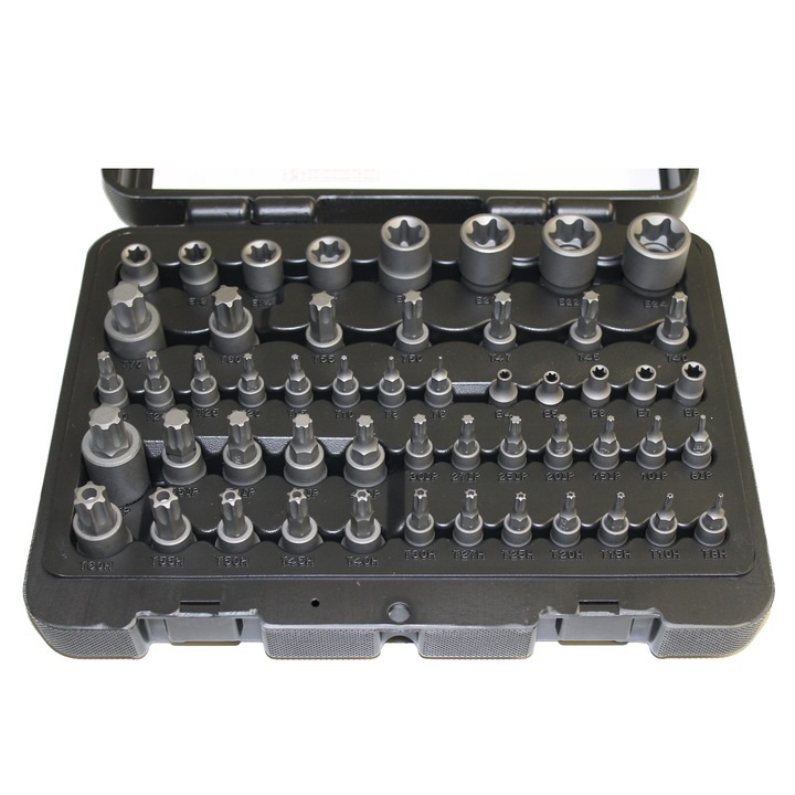 Trusa biti impact TX, TX Plus, E-profil 52 piese - Normex 21-252