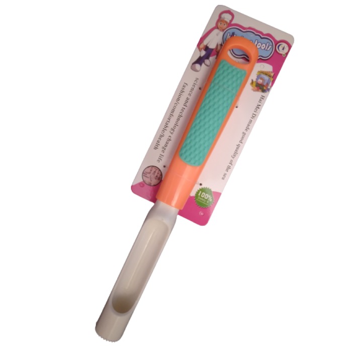 Cutit Cotoare Fructe, Maner dublat cu Silicon Antiaderent, 24,5 cm, Multicolor