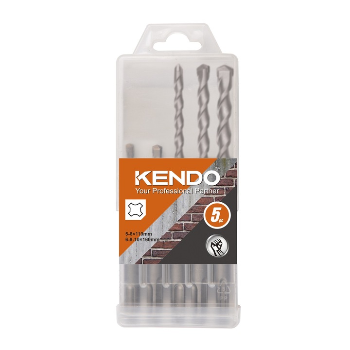 Set 5 burghie SDS-plus de beton, 5-10 mm