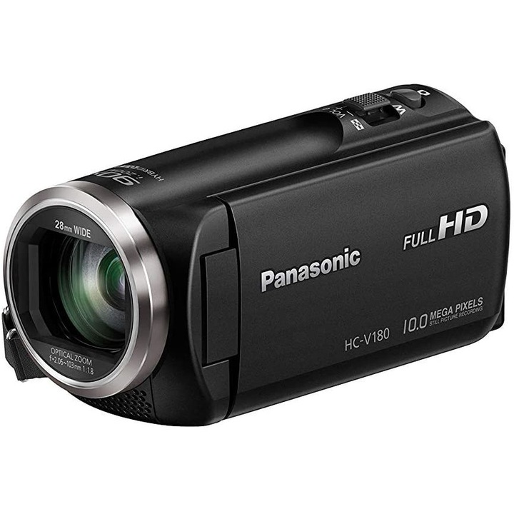 Camera video Panasonic HC-V180EC-K, Full HD, Negru