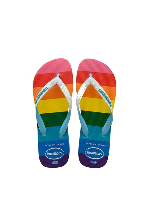 Slapi Havaianas Top Pride Allover Blue, Cauciuc, Multicolor, 43EU