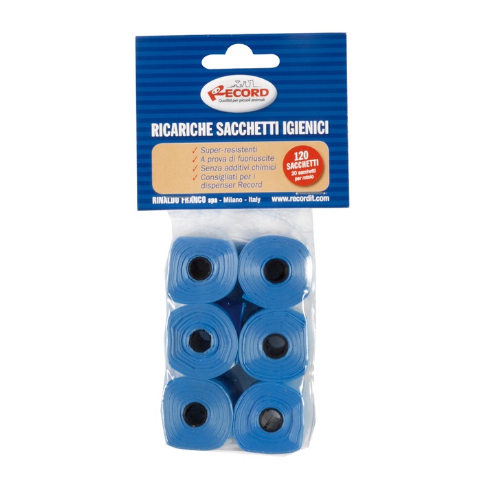 Pungi igienice pentru caini - set 6 role x 20buc