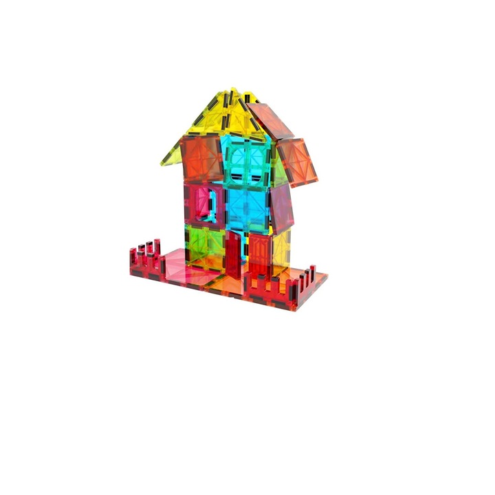 Set constructie magnetic cu Placi, 108 piese, 3 ani