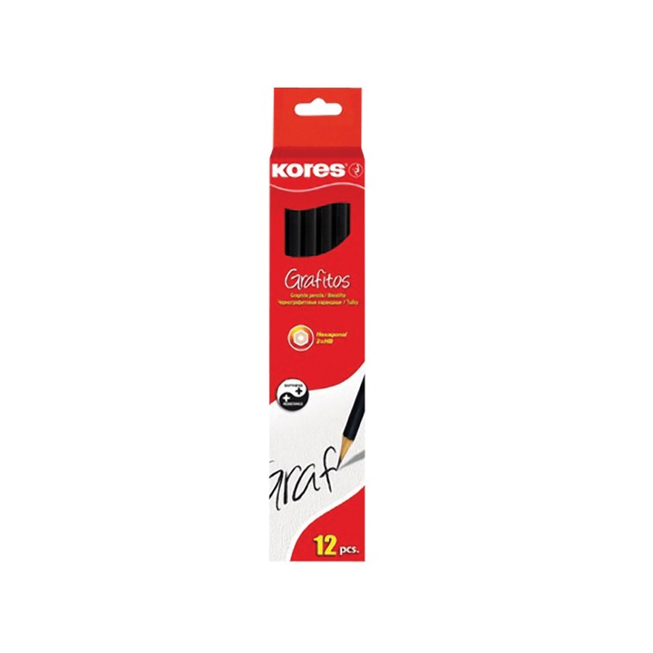 Kores grafit ceruza készlet, grafit, 12 db