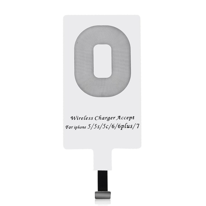 Choietech adapter vezeték nélküli töltéshez Qi Lightning Indukciós betét fehér (WP-IP)