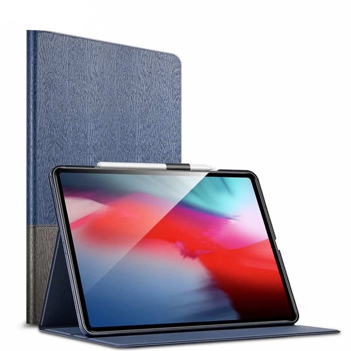 Tекстилен калъф и поставка ESR Urban Premium Folio Case за iPad Pro 11 2021, iPad Pro 11 2020-2018, Тъмносин