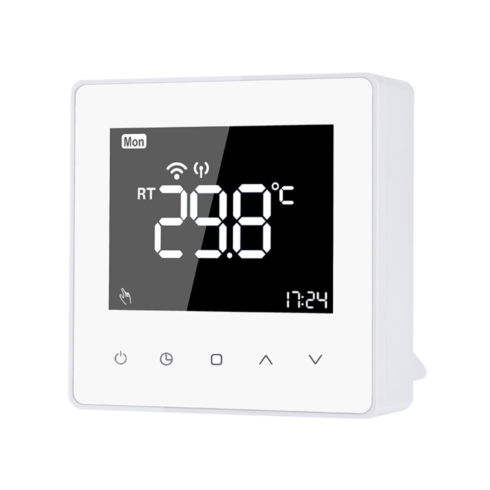 Termostat Wi-Fi Luxion TP618RFW cu receiver pentru centrala termica pe gaz sau electrica, Display LCD, Memorare