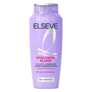 Sampon hidratant L'Oreal Paris Elseve Hyaluron Plump pentru par deshidratat, 400 ml