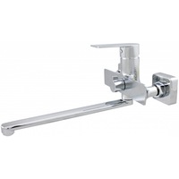 Baterie cada/dus Ermetiq Stylish ER-DG102, pipa lunga, cu furtun, para si suport, cartus ceramic, Crom