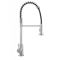 Baterie bucatarie Ermetiq ER-YX221, cu pipa arc si functie dus, Inox