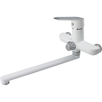 Baterie cada/dus Ermetiq ER-A202A, pipa mobila 30mm, cu set de dus, Alb