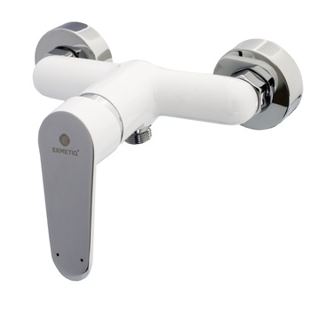 Baterie dus Ermetiq ER-A210A, cu set de dus, Alb