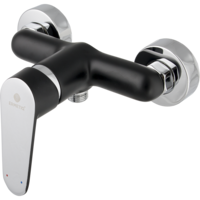 Baterie dus Ermetiq ER-A210N, monocomada, cartus ceramic, aerator, cu set de dus, Negru