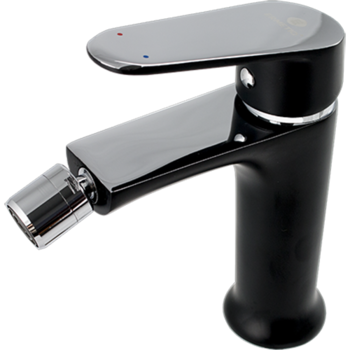 Baterie bideu Ermetiq ER-A211N, monocomanda, cartus ceramic, aerator, Negru