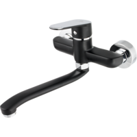 Baterie cada Ermetiq ER-A203N, prindere perete, pipa lunga, cartus ceramic, aertator, Negru