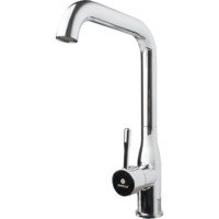 Baterie bucatarie Ermetiq ER-A417, pipa 90º, monocomanda, cartus ceramic, Crom