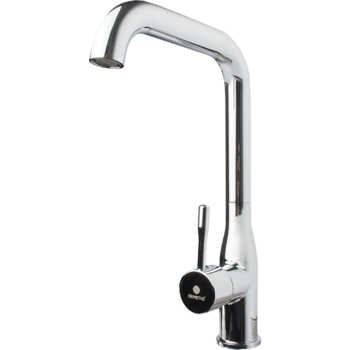 Baterie bucatarie Ermetiq ER-A417, pipa 90º, monocomanda, cartus ceramic, Crom