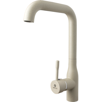 Baterie bucatarie Ermetiq ER-A417Y, pipa 90º, monocomanda,Inox, Granit