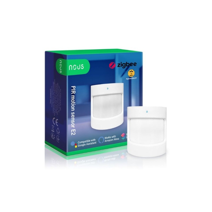 Senzor de miscare PIR fara fir Tuya Zigbee intelligent Nous E2