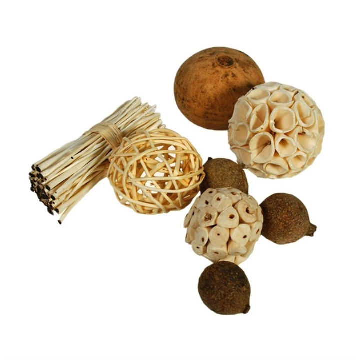 Комплект от 8 броя декоративни орнаменти за къщата Radar, Големи, Дърво, 200415