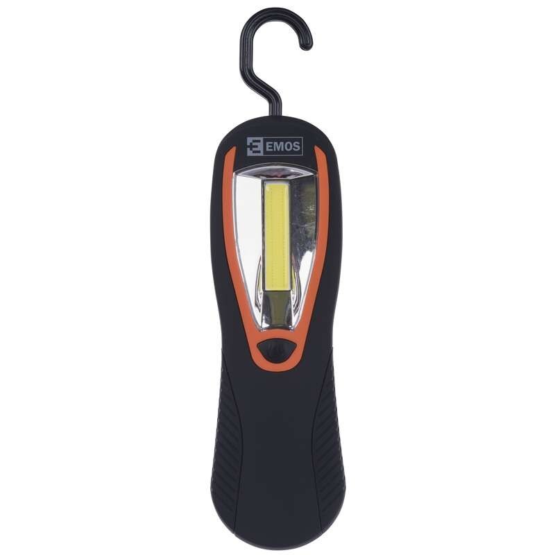 Lanterna de lucru cu LED COB 3W, cu magnet, 20m, 40hr., carcasa rezistenta la socuri