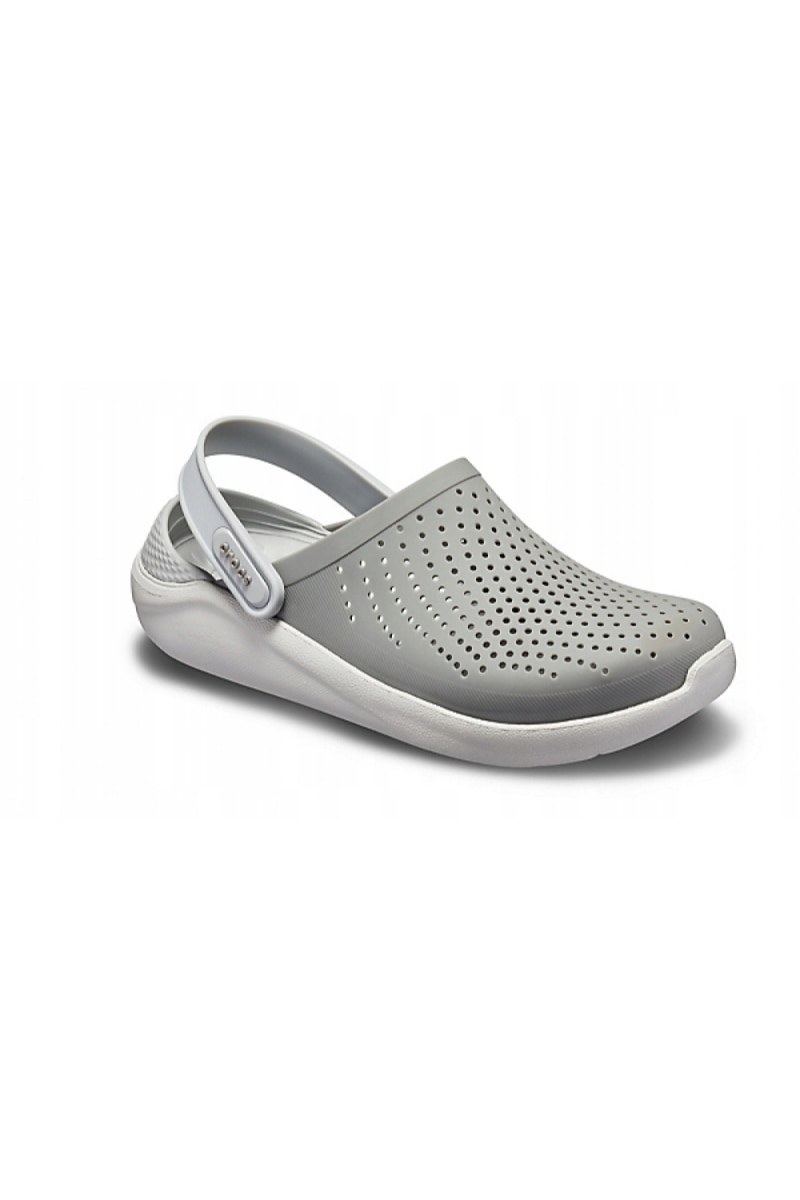 Saboti barbati, Crocs™ Literide, Material sintetic, Gri, 43,5 EU - eMAG.ro