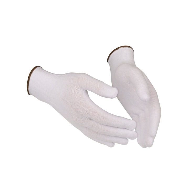 Manusi de protectie din bumbac, albe, Guide 542, marimea M