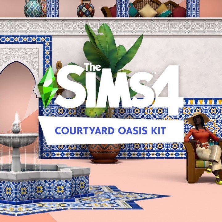 The Sims 4 - Courtyard Oasis Kit (DLC) (Digitális kulcs - PC)