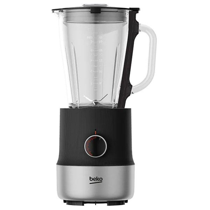 Блендер BEKO TBN81808BX, 1.5л, 800W, 6 степени на скорост, черен-сребрист